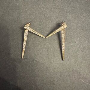 Elegant Gold and Silver Earrings